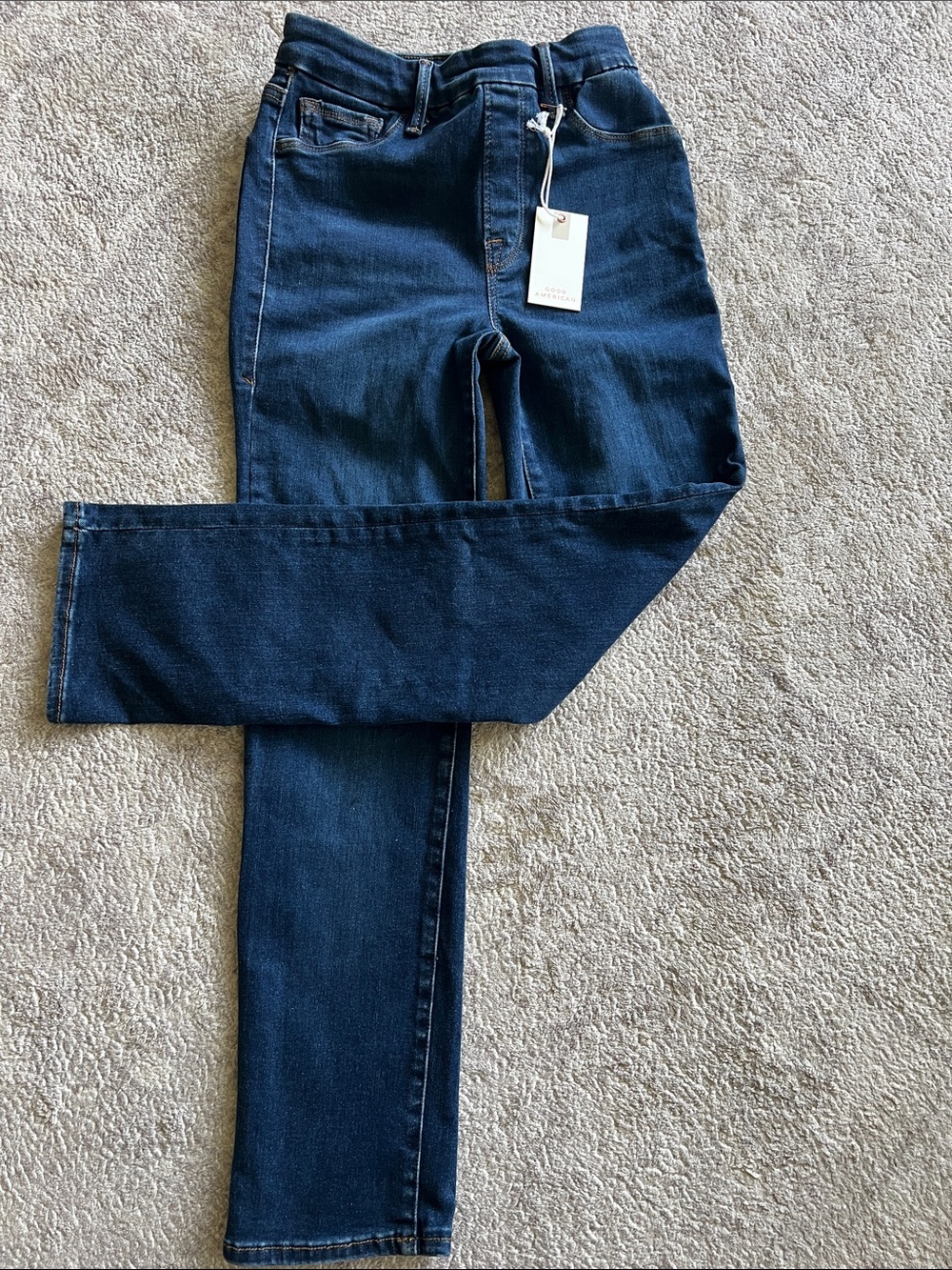 Good American “Good Legs” Straight Leg Jeans